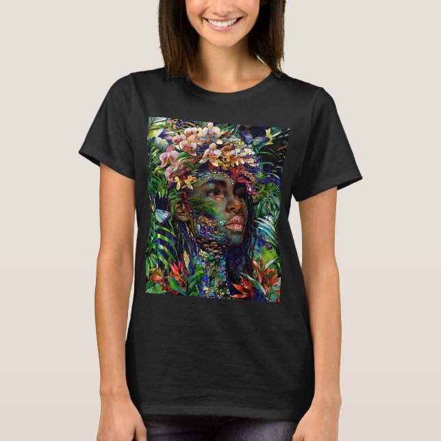 "Nayari" - Jungle Mirage - Kvinnor i Amazonas T Shirt (Framsida)