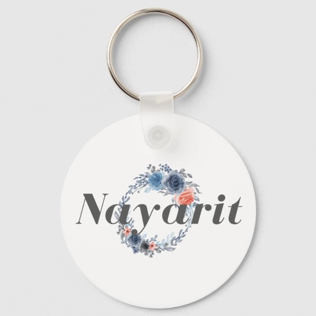 Nayarit Mexico Travel Destination Bridesmaid Keyc Nyckelring (Framsida)