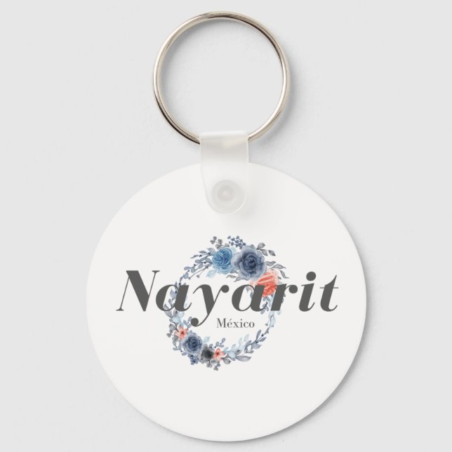 Nayarit Mexico Travel Destination Bridesmaid Nyckelring (Framsida)