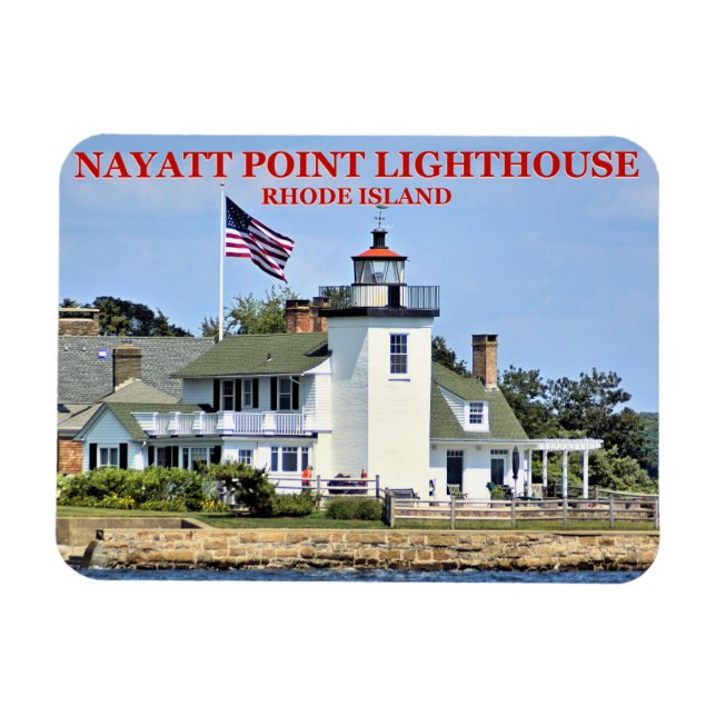 Nayatt Point fyr, Rhode island Magnet (Horisontell)