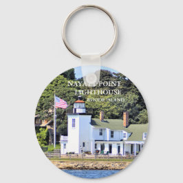 Nayatt Point Lighthouse, Rhode island Keychain Nyckelring