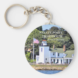 Nayatt Point Lighthouse, Rhode island Keychain Nyckelring