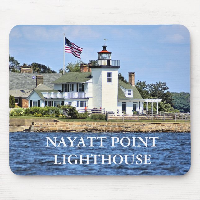 Nayatt Point Lighthouse, Rhode island Mousepad Musmatta (Framsidan)