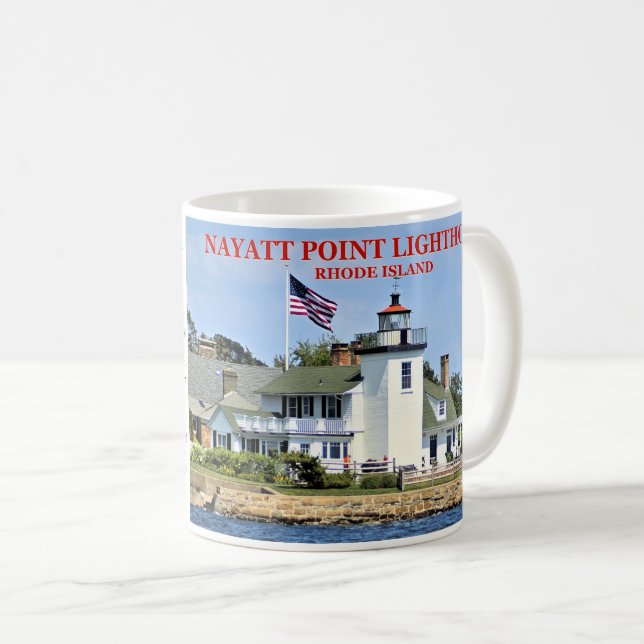 Nayatt Point Lighthouse, Rhode island Mugg (Framsida höger)