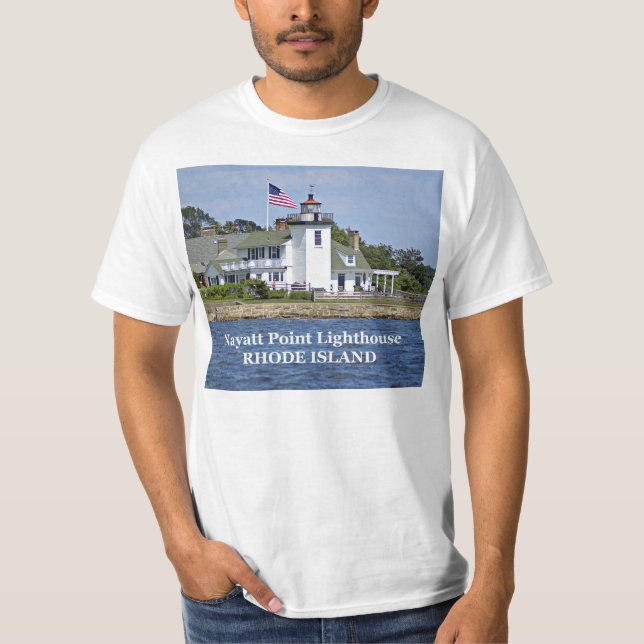 Nayatt Point Lighthouse, Rhode island T-Shirt (Framsida)