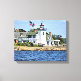 Nayatt Point Lighthouse, RI Wrapped Canvas