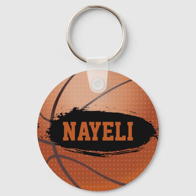 Nayeli Personlig Basketball Keychain / Nyckelring (Framsida)