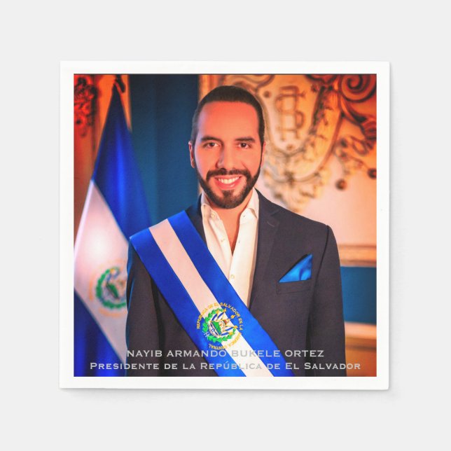 Nayib Bukele, El Salvador Pappersservett (Framsidan)