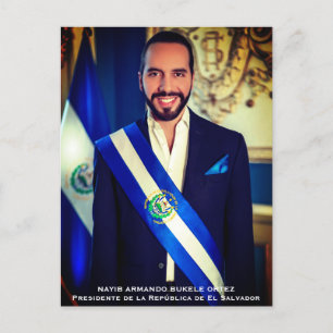 Nayib Bukele, El Salvador Vykort