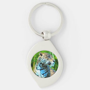 Nayla Jaguar Swirl Silverfärgad Nyckelring