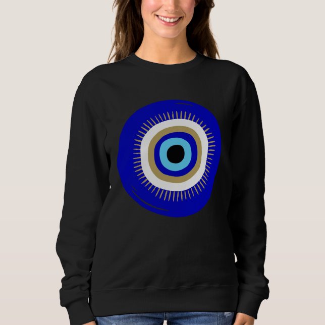 Nazar Evil Eye Charm for Protection Islamic Islam  T Shirt (Framsida)