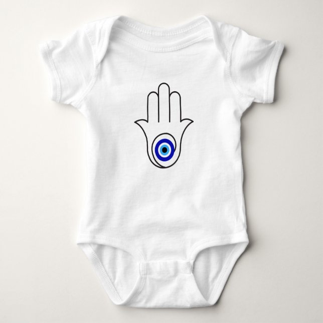 Nazar Evil Öga Protection Baby T Shirt (Framsida)