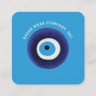 Nazar Evil Öga Protection Symbol Square Business C Fyrkantigt Visitkort