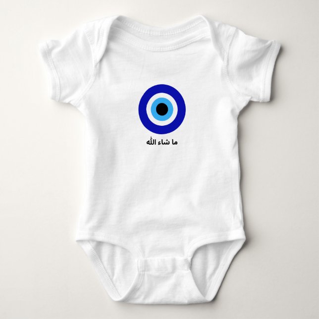Nazar Evil Öga Protection T Shirt (Framsida)