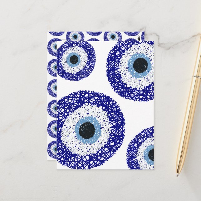 Nazar öga vykort (Fram/Back In Situ)