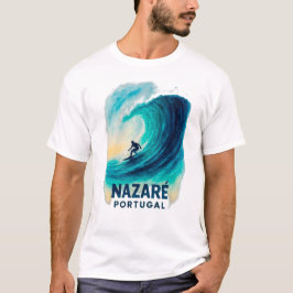 Nazaré Portugal Big Wave Surf T-Shirt – Vintage Wa