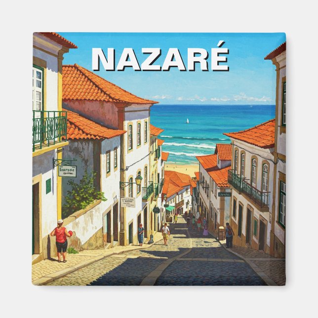 Nazare Portugal Magnet (Framsidan)