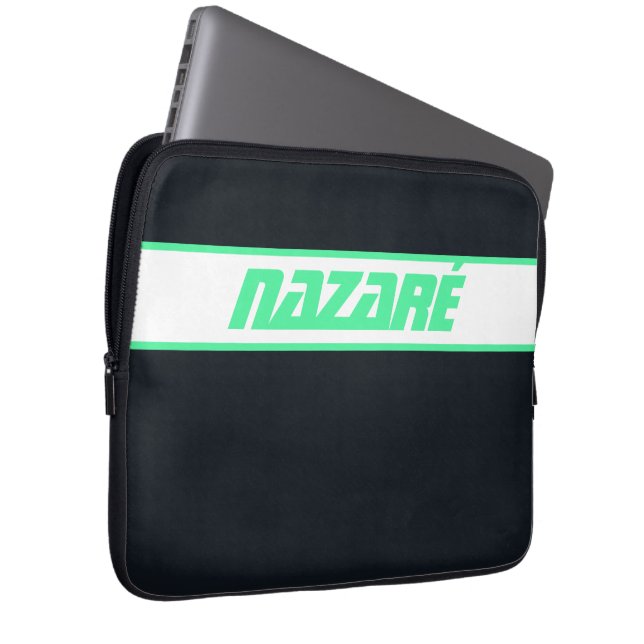 Nazaré – Portugal Surfin Surf Laptop Fodral (Framsidan Höger)