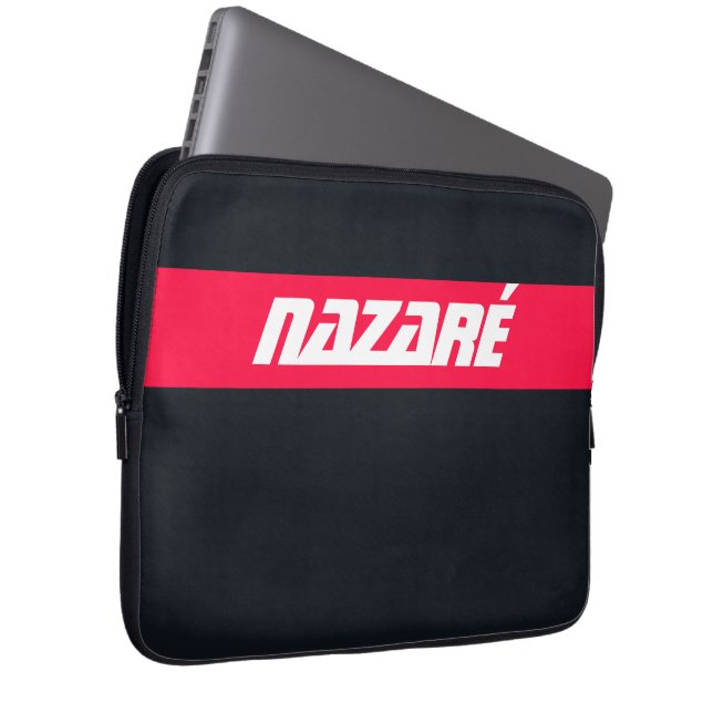 Nazaré - Portugal Surfin Surfa Laptop Fodral (Framsidan Höger)