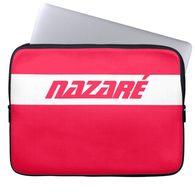 Nazaré - Portugal Surfin Surfa Laptop Fodral (Framsidan)