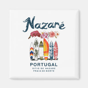 Nazaré Portugal Vintage Surfing _4 Magnet