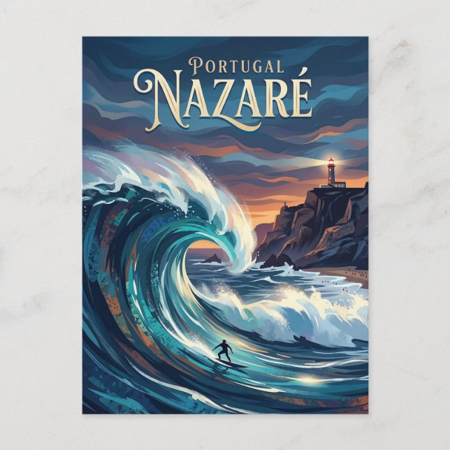 Nazare Portugal Vykort (Framsida)