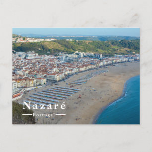 Nazaré Strand Portugal Naturskön kuststad Helg Vykort
