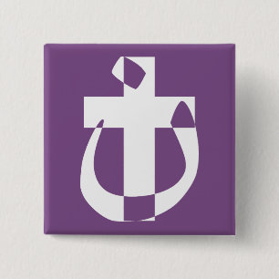 Nazaréensymbol Solidaritet Kristet kors knapp
