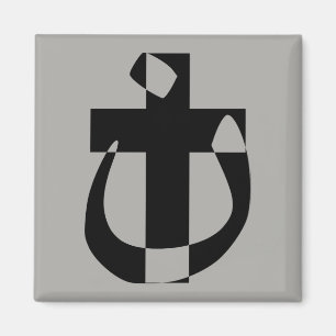 Nazaréensymbol Solidaritet Kristet korsmagnet Magnet