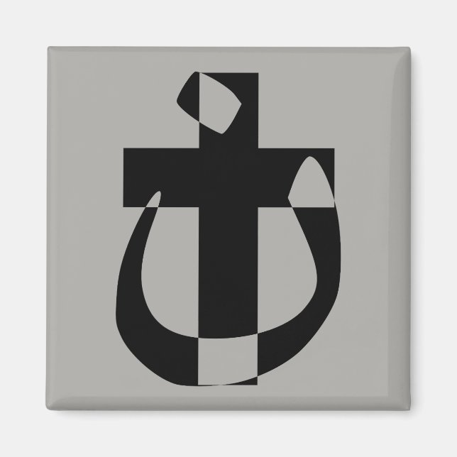 Nazaréensymbol Solidaritet Kristet korsmagnet Magnet (Framsidan)