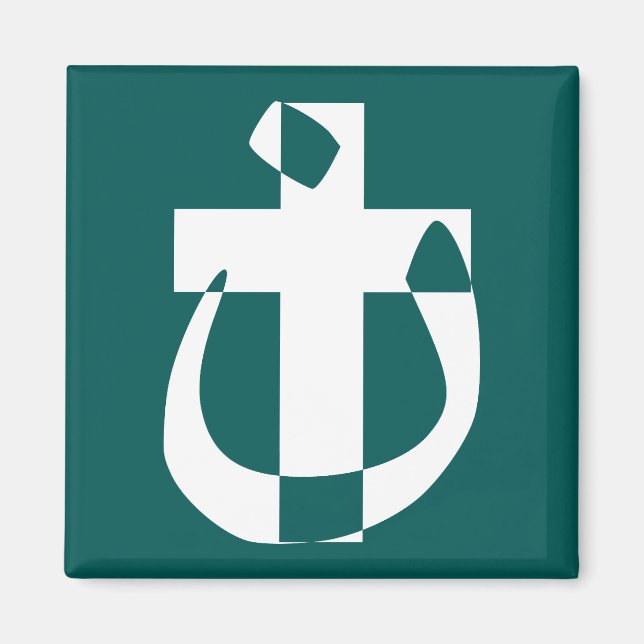 Nazaréensymbol Solidaritet Kristet korsmagnet Magnet (Framsidan)