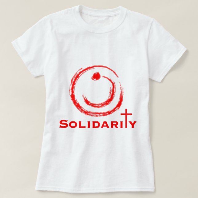 Nazarene Solidarity Red Tee Shirt (Design framsida)