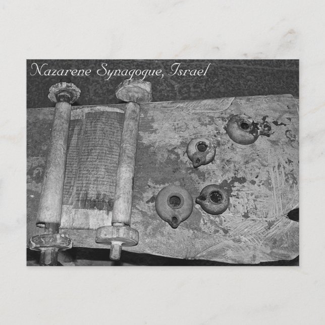 Nazarene Synagouge, Israel Vykort (Framsida)