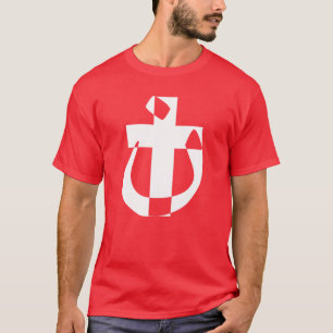 Nazarener-symbol solidaritet kristet kors t-shirt