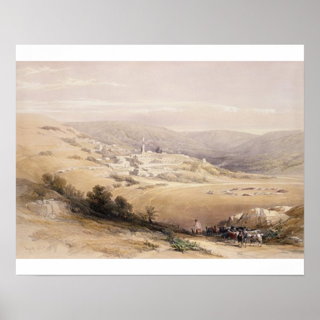 Nazareth, 28 april 1839, tallrik 28 från Volym I Poster (Framsidan)