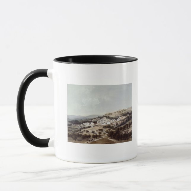 Nazareth som inristas av frottén mugg (Vänster)