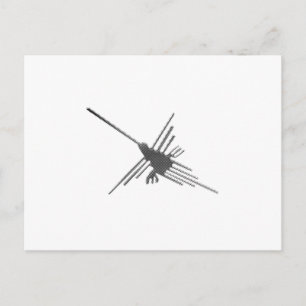 Nazca fodrar HummingbirdNewsprint Vykort