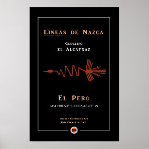 Nazca Geoglyph-Alcatraz Poster