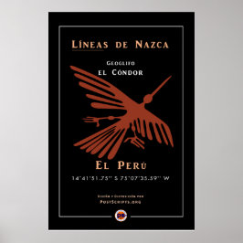 Nazca Geoglyph-Condor Poster