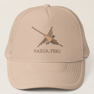 Nazca Hummingbird Geoglyph Newsprint Keps
