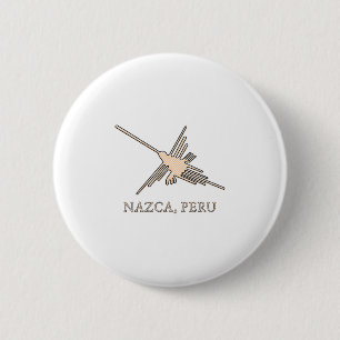 Nazca Hummingbird Geoglyph Newsprint Knapp