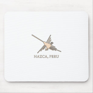 Nazca Hummingbird Geoglyph Newsprint Musmatta