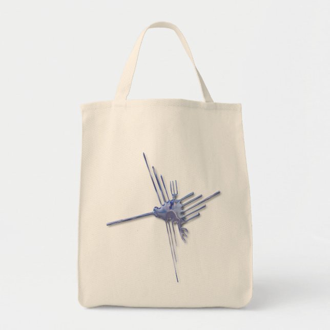 Nazca Hummingbird glass tote Tygkasse (Framsidan)
