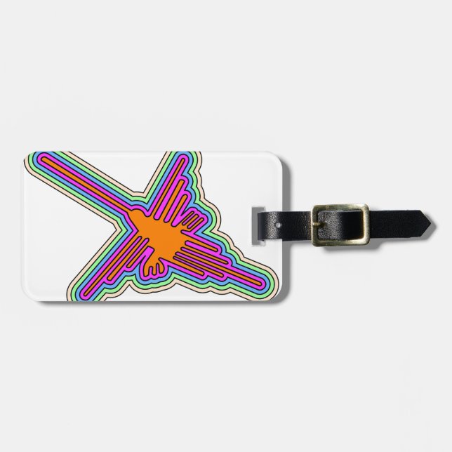 Nazca Hummingbird Peru Teckning Bagagebricka (Horisontell Framsida)