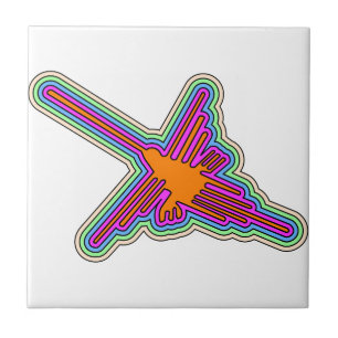 Nazca Hummingbird Peru Teckning Kakelplatta