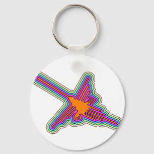Nazca Hummingbird Peru Teckning Nyckelring