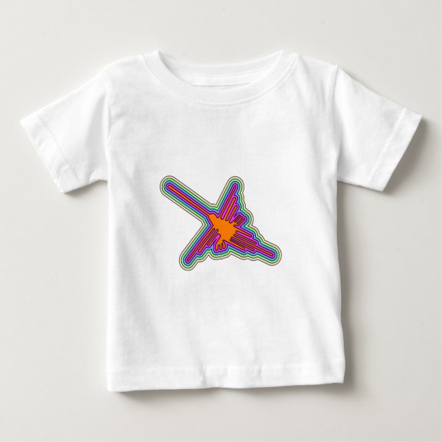 Nazca Hummingbird Peru Teckning T-shirt (Framsida)