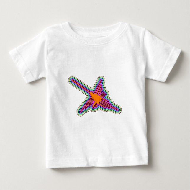 Nazca Hummingbird Peru Teckning Tee (Framsida)