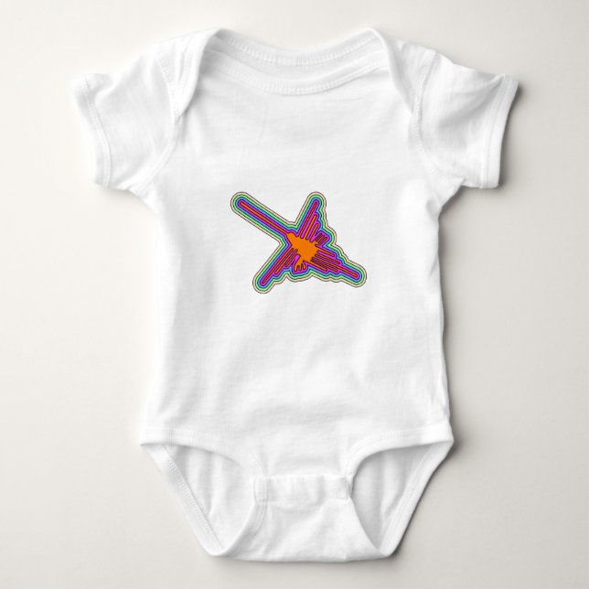 Nazca Hummingbird Peru Teckning Tee (Framsida)