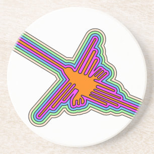 Nazca Hummingbird Peru Teckning Underlägg Sandsten